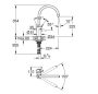 Grohe Eurosmart Cosmopolitan egykaros mosogató csaptelep, króm 3284320E