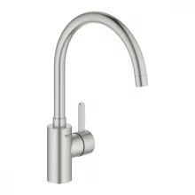   Grohe Eurosmart Cosmopolitan egykaros konyhai csaptelep elfordítható kifolyóval, rozsdamentes acél hatású 32843DC2
