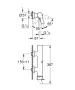 Grohe Allure egykaros zuhanycsaptelep falon kívüli szereléshez, króm 32846001