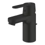 Grohe Get QuickFix S mosdócsaptelep húzórudas lefolyógarnitúrával, matt fekete kivitelben