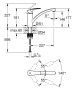 Grohe Eurosmart egykaros konyhai csaptelep, króm 33281003