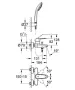 Grohe Eurodisc Cosmopolitan kádcsaptelep, zuhanyszettel 33395002