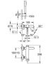 Grohe Essence kádcsaptelep, zuhanyszettel 33628001