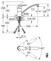 Grohe Eurodisc egykaros konyhai csaptelep alacsony kifolyóval, nyitott rendszerű vízmelegítőhöz, króm 33771001