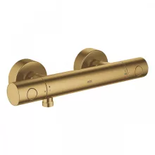   Grohe Grohtherm 1000 Cosmopolitan M termosztátos zuhanycsaptelep, szálcsiszolt világos arany 34065GN2