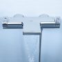 Grohe Grohtherm 2000 termosztátos kádcsaptelep Waterfall kifolyóval, króm 34174001
