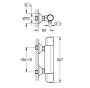 Grohe Precision Trend fali termosztátos zuhanycsaptelep, króm 34229002