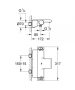 Grohe Grohtherm 2000 termosztátos kádcsaptelep Waterfall kifolyóval, zuhanypolccal, króm 34464001