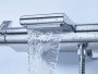 Grohe Grohtherm 2000 termosztátos kádcsaptelep Waterfall kifolyóval, zuhanypolccal, króm 34464001