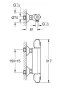 Grohe Grohtherm 1000 termosztátos zuhanycsaptelep, króm 34550000