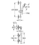 Grohe QuickFix Precision Start termosztátos zuhanycsaptelep zuhanysín készlettel, króm 34597001