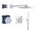 Grohe Grohtherm Smartcontrol Falsík alatti termosztátos zuhanyrendszer, króm 34706000