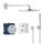 Grohe Grohtherm teljes zuhanyrendszer Rainshower Cosmopolitan 310 fejzuhannyal, króm 34730000