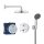 Grohe Precision Trend falsík alatti termosztátos zuhanyrendszer Vitalio Start 210 fejzuhannyal, króm 34733002