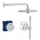 Grohe Grohtherm SmartControl falsík alatti termosztátos zuhanyszett, króm 34744000