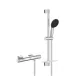 Grohe QuickFix Precision Feel termosztátos zuhanycsaptelep, 600 mm zuhanyrúd zuhanyszettel, króm 34791001