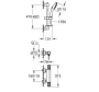 Grohe QuickFix Precision Feel termosztátos zuhanycsaptelep, 600 mm zuhanyrúd zuhanyszettel, króm 34791001