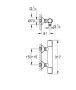 Grohe Grohtherm 500 termosztátos zuhanycsaptelep, króm 34793000