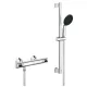 Grohe QuickFix Precision Flow termosztátos zuhanycsaptelep, 600 zuhanysín zuhanyszettel, króm 34800001