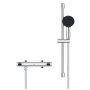 Grohe QuickFix Precision Flow termosztátos zuhanycsaptelep, 600 zuhanysín zuhanyszettel, króm 34800001
