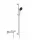 Grohe QuickFix Precision Feel termosztátos zuhanycsaptelep, 900 mm zuhanyrúd zuhanyszettel, króm 34853001