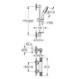 Grohe QuickFix Precision Feel termosztátos zuhanycsaptelep, 900 mm zuhanyrúd zuhanyszettel, króm 34853001