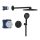 Grohe Grohtherm SmartControl rejtett termosztátos zuhanyrendszer fejzuhannyal, fantom fekete 34863KF0