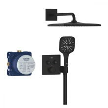   Grohe Grohtherm Smartcontrol Rejtett zuhanyrendszer termosztatikus csapteleppel, fantom fekete 34865KF0