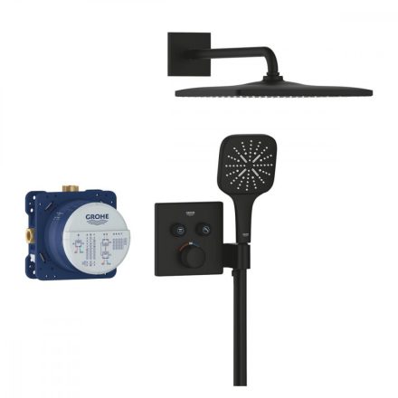Grohe Grohtherm Smartcontrol Rejtett zuhanyrendszer termosztatikus csapteleppel, matt fekete 34865KF0