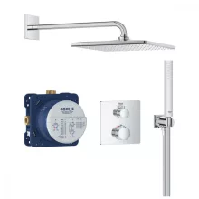   Grohe Grohtherm falsík alatti termosztátos zuhanyrendszer Mono 310 Cube fejzuhannyal, króm 34870000