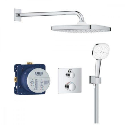 Grohe Grohtherm falsík alatti termosztátos zuhanyrendszer Tempesta 250 Cube fejzuhannyal 34871000