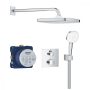 Grohe Grohtherm falsík alatti termosztátos zuhanyrendszer Tempesta 250 Cube fejzuhannyal 34871000