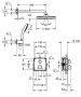 Grohe Grohtherm falsík alatti termosztátos zuhanyrendszer Tempesta 250 Cube fejzuhannyal 34871000