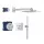 Grohe QuickFix Precision SmartControl termosztátos zuhanyrendszer Vitalio SmartActive 310 Cube fejzuhannyal króm kivitelben