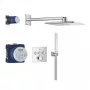 Grohe QuickFix Precision SmartControl termosztátos zuhanyrendszer Vitalio SmartActive 310 Cube fejzuhannyal króm kivitelben