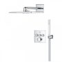 Grohe QuickFix Precision SmartControl termosztátos zuhanyrendszer Vitalio SmartActive 310 Cube fejzuhannyal, króm 34875000