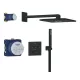 Grohe QuickFix Precision SmartControl termosztátos zuhanyrendszer matt fekete kivitelben