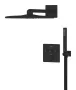 Grohe QuickFix Precision SmartControl termosztátos zuhanyrendszer matt fekete kivitelben