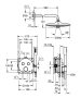 Grohe QuickFix Precision SmartControl rejtett zuhanyrendszer Vitalio Joy 260 fejzuhannyal, króm 34878000