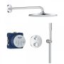 Grohe Precision Thermostat rejtett zuhanyrendszer Vitalio Rain Mono 310 fejzuhannyal, króm 34880000