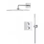 Grohe Precision Thermostat rejtett zuhanyrendszer Vitalio Rain Mono 310 Cube fejzuhannyal króm