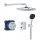Grohe QuickFix Precision Thermostat rejtett zuhanyrendszer Vitalio Comfort 250 fejzuhannyal, króm 34882000
