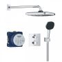 Grohe QuickFix Precision Thermostat rejtett zuhanyrendszer Vitalio Comfort 250 fejzuhannyal, króm 34882000
