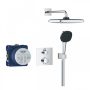 Grohe QuickFix Precision Thermostat rejtett zuhanyrendszer Vitalio Comfort 250 fejzuhannyal, króm 34882000