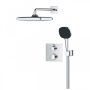 Grohe QuickFix Precision Thermostat rejtett zuhanyrendszer Vitalio Comfort 250 fejzuhannyal, króm 34882000