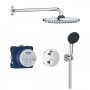 Grohe QuickFix Precision Thermostat rejtett zuhanyrendszer Vitalio Start 250 fejzuhannyal, króm 34883000