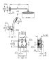 Grohe QuickFix Precision Thermostat rejtett zuhanyrendszer Vitalio Start 250 fejzuhannyal, króm 34883000