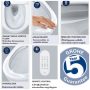 Grohe Sensia Pro bidéfunkciós teljes fali WC-rendszer falsík mögötti öblítőtartályokhoz, alpin fehér 36508SH0