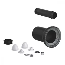   Grohe WC-öblítő és lefolyócső készlet fali WC-hez, fekete 37311K00