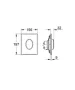 Grohe Skate Air nyomólap alpin fehér 38564SH0